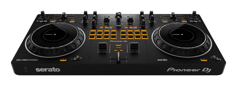 Pioneer DDJ-REV1 Scratch-Style 2-Channel DJ Controller for Serato DJ Lite (Optional Shell Case)