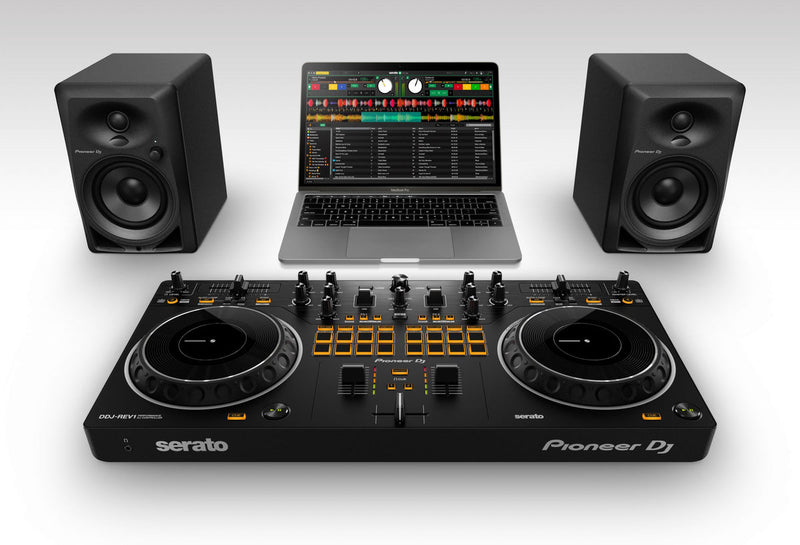 Pioneer DDJ-REV1-N Scratch-Style Controller for Serato DJ Lite (Gold Edition) | Beginner Pack 1