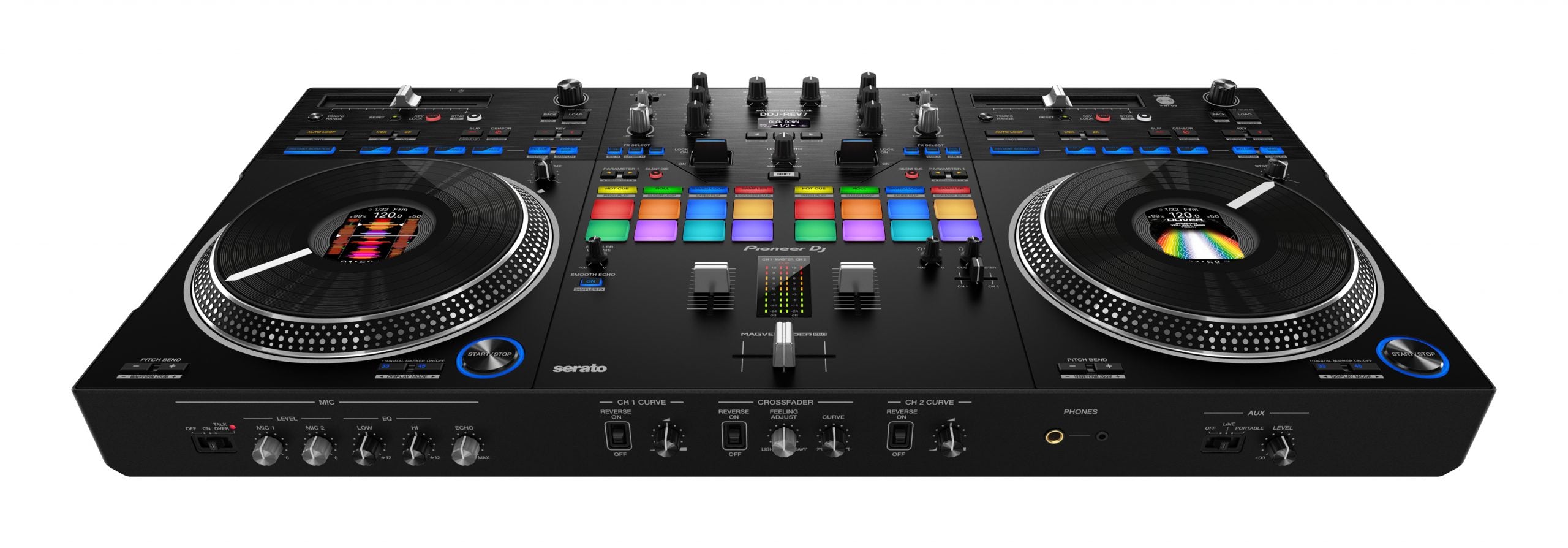 Pioneer DDJ-REV7 Battle-Style 2-Ch Pro DJ Controller for
