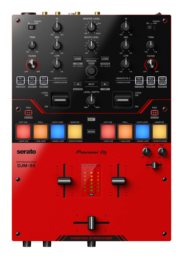 Pioneer DJM-S5 Scratch-style 2-Channel Mixer for Serato DJ Pro