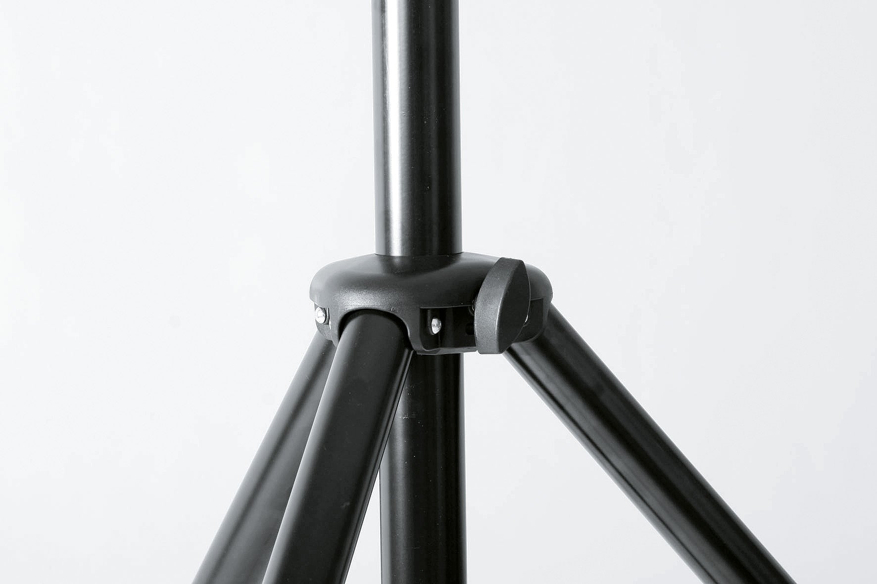 K&M 21436 SPEAKER STANDS (PAIR) Black Aluminium with Carrying Bag | Made in Germany w/ 5 Year Warranty