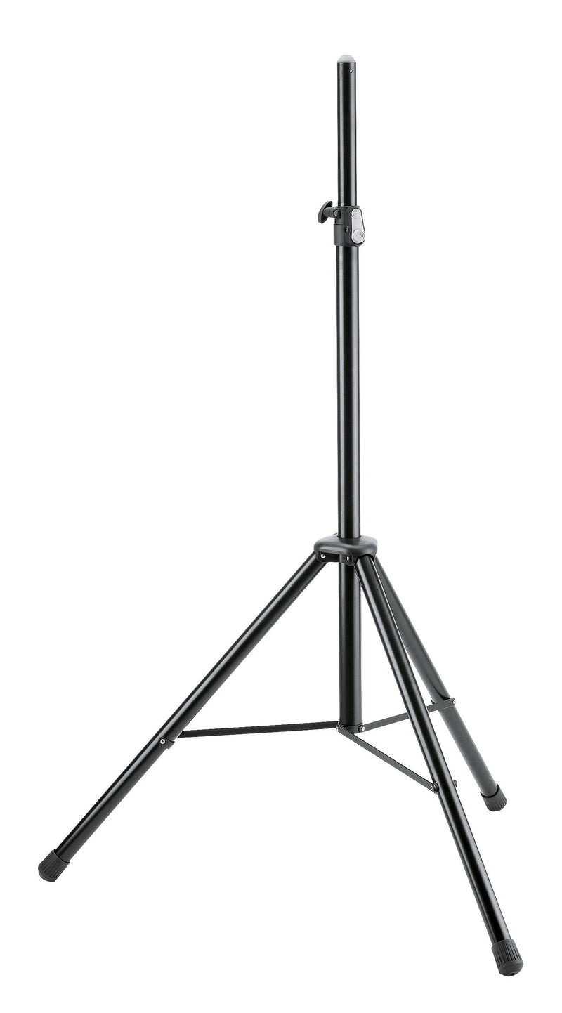 K&M 21436 SPEAKER STANDS (PAIR) Black Aluminium with Carrying Bag | Made in Germany w/ 5 Year Warranty
