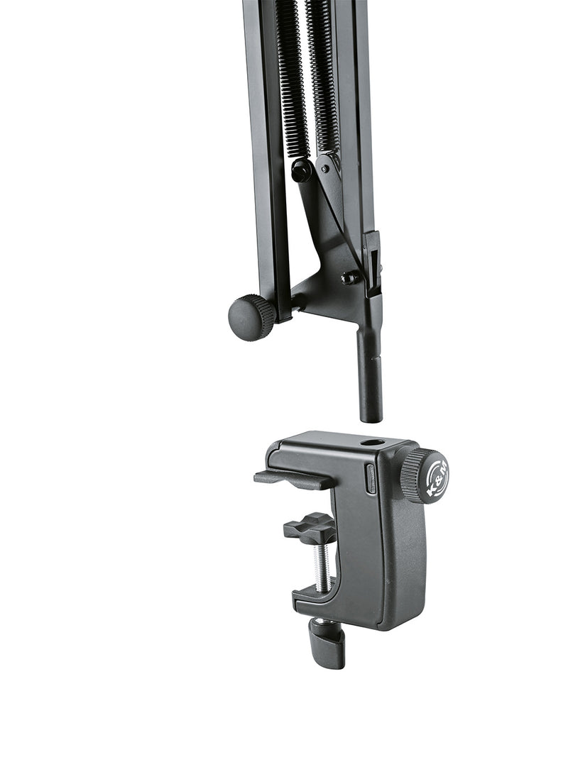 K&M 23850 MICROPHONE DESK ARM with Integrated Mic Cable | 5 Year Warranty