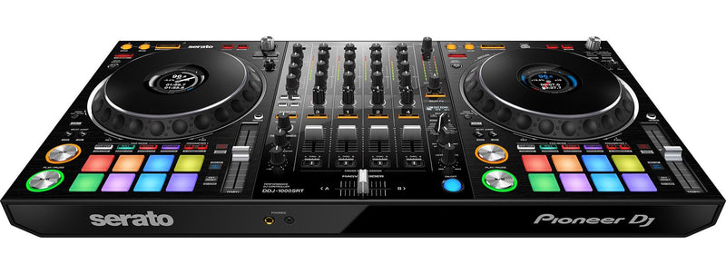 Pioneer DDJ-1000SRT 4-Channel Controller for Serato DJ Pro X VM-70/VM-80 Monitors Package w/ FREE DJ Headphones