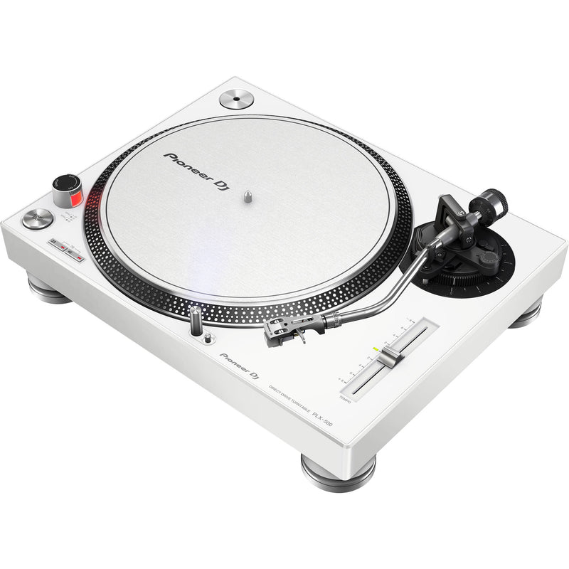 Pioneer PLX 500 Direct-Drive DJ Turntable (White)