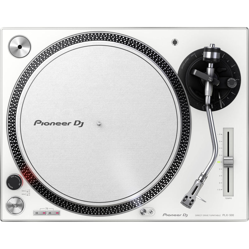 Pioneer PLX 500 Direct-Drive DJ Turntable (White)