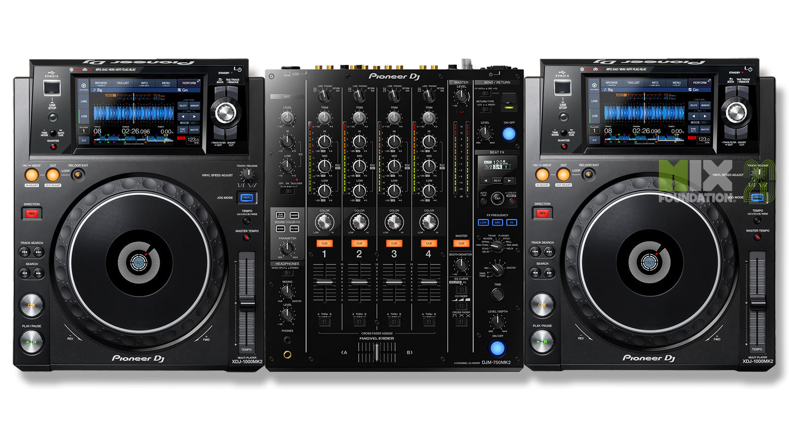 Pioneer DJ XDJ-1000MK2 & DJM-750MK2 セット Pioneer DJ XDJ-1000MK2 & DJM-750MK2 セット