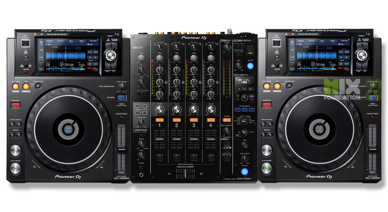 Pioneer XDJ-1000MK2 X DJM-750MK2 Digital Package