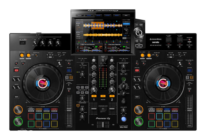 Pioneer XDJ-RX3 All-In-One DJ System for Rekordbox & Serato DJ X VM-70/VM-80 Monitors Package w/ FREE DJ Headphones