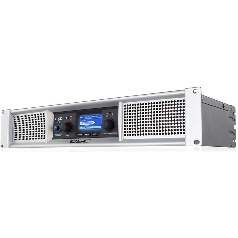 QSC GXD8 Professional Power Amplifier with DSP Processing
