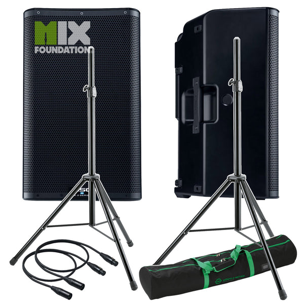 QSC K10.2 | 4KW Powered 10" Speakers & Stands Package System  LTD STOCK