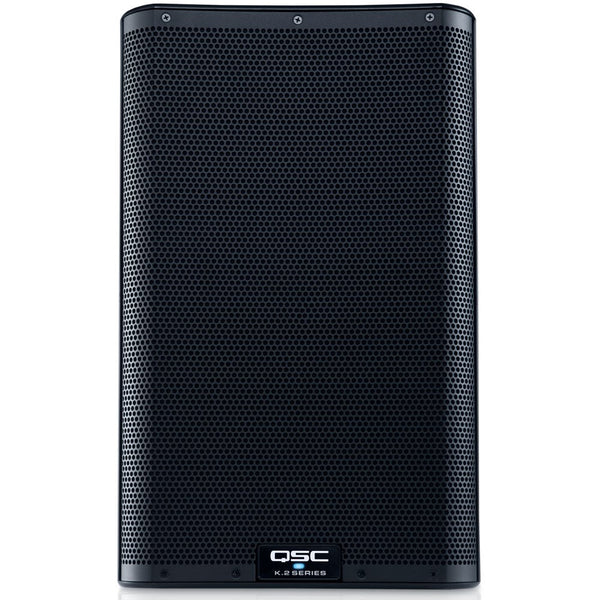 QSC K10.2 + KS112 | 6KW Powered 10" Speakers with Powered 12" Sub & Stands Package System 2