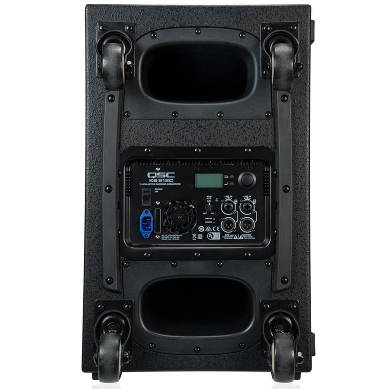 QSC KS212C | 3.6KW Dual 12" Powered Cardioid Subwoofer | 6 Year Warranty