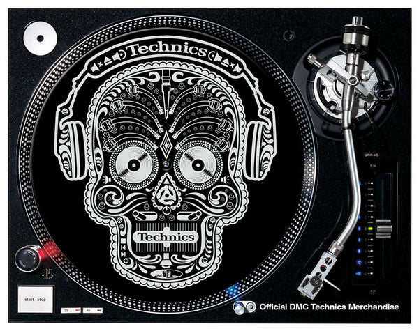 Technics Skull n Phones Slipmats | Pair (Black)