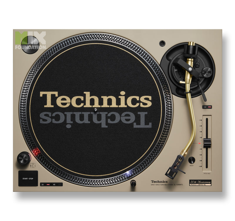 Technics SL-1200M7L Direct-Drive DJ Turntable 50th Anniversary Edition - Beige (Optional Ortofon 2M Red Cartridge) LTD STOCK