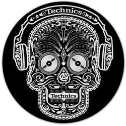 Technics Skull n Phones Slipmats | Pair (Black)