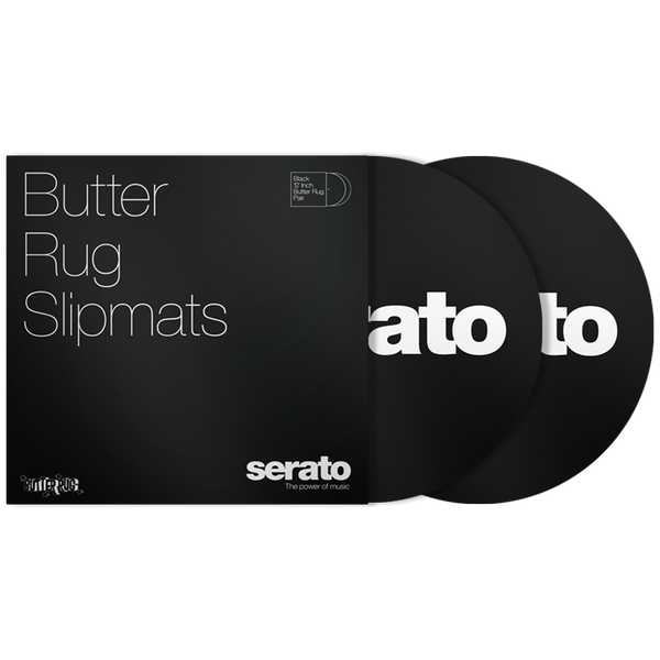 Serato BUTTER RUGS 12" Slipmats (Pair) Black