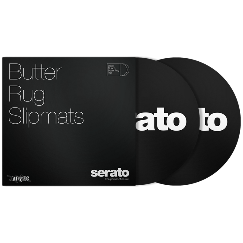 Serato BUTTER RUGS 12" Slipmats (Pair) Black
