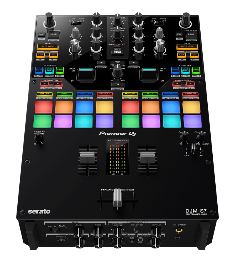 Technics SL-1210MK7 Turntable X Pioneer DJM-S7 Battle Mixer for Serato DJ Package