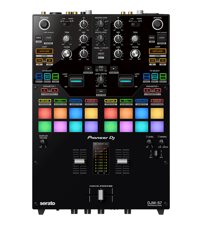 Technics SL-1210MK7 Turntable X Pioneer DJM-S7 Battle Mixer for Serato DJ Package