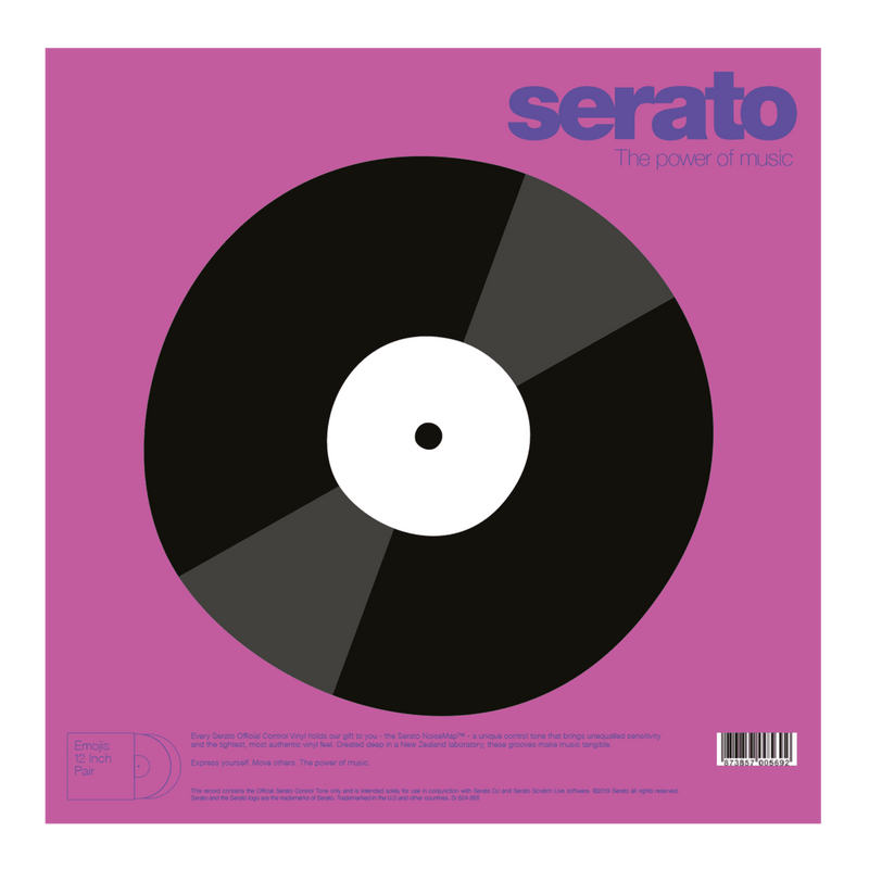 Serato EMOJI Series 12" Control Vinyl #2 Flame/Record (Pair)
