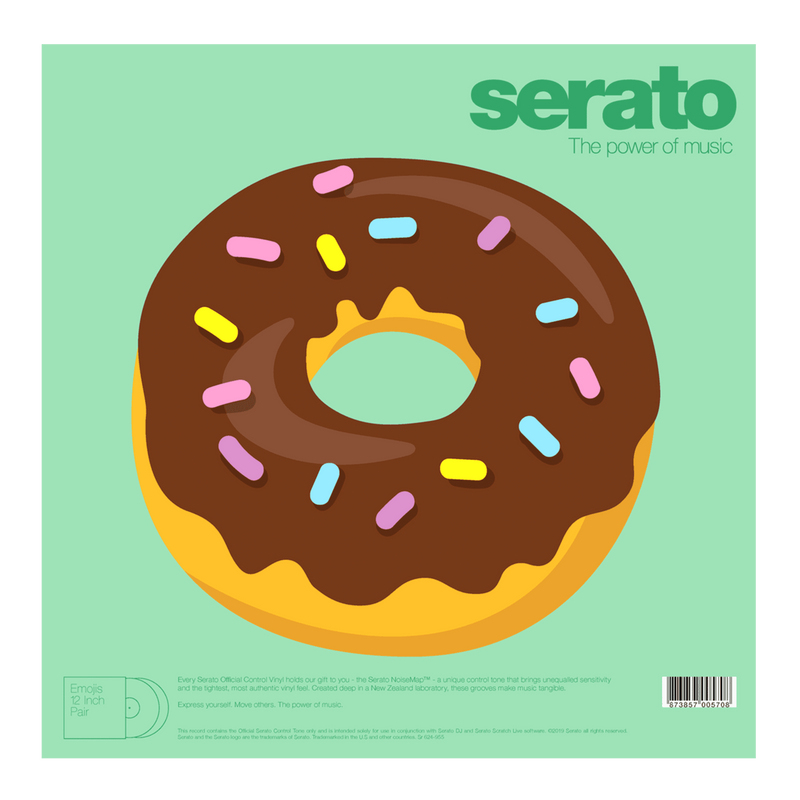 Serato EMOJI Series 12" Control Vinyl #3 Donut/Heart (Pair) (Pair)