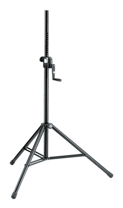 K&M 213 WIND-UP SPEAKER STAND Black | Made in Germany w/ 5 Year Warranty