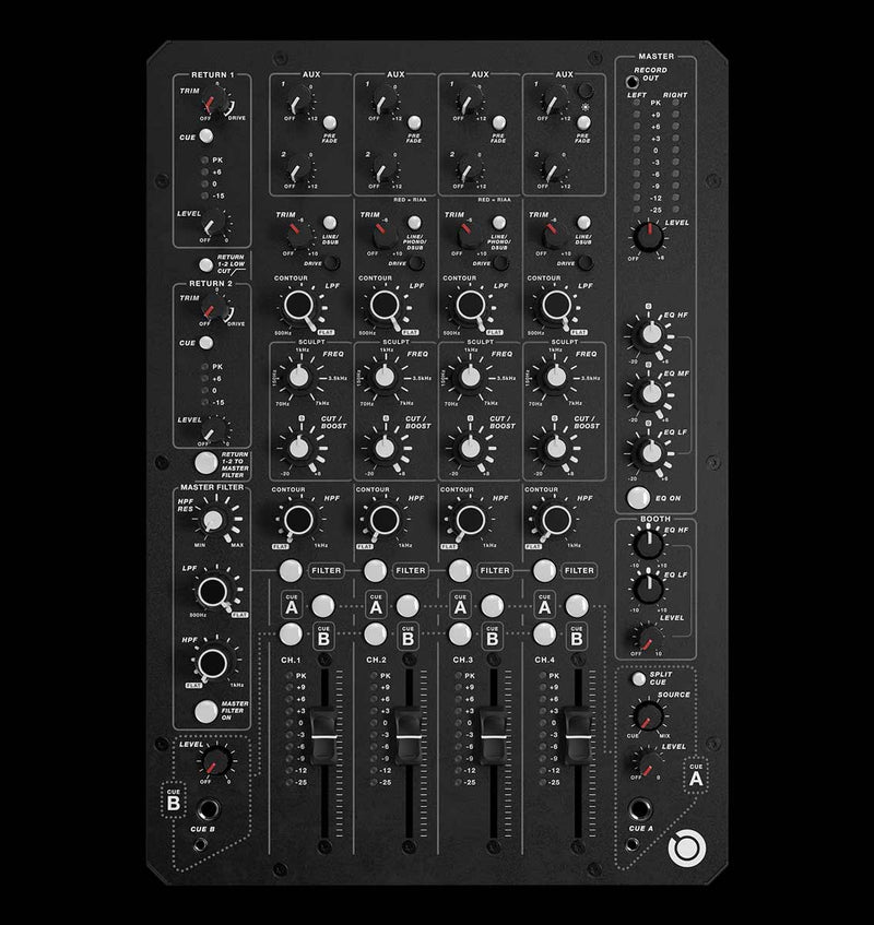 Play Differently MODEL 1.4 - 4-Channel Analogue Club DJ Mixer