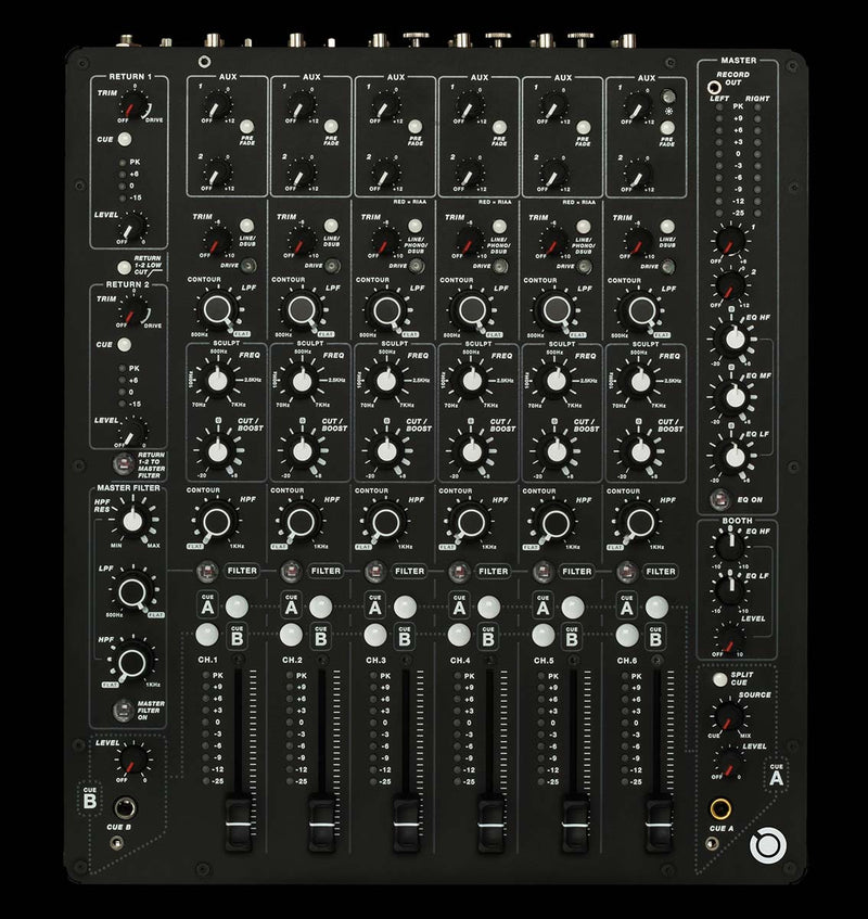 Play Differently MODEL 1 - 6-Channel Analogue Club DJ Mixer