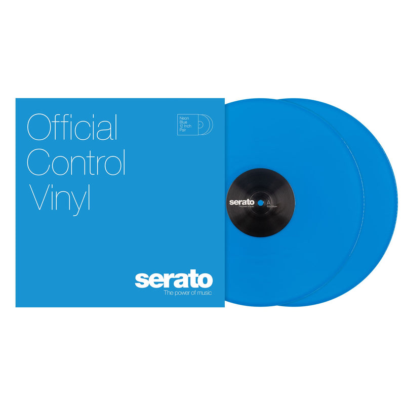 Serato NEON Series 12" Control Vinyl BLUE (Pair)