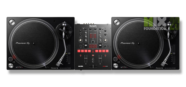 Numark SCRATCH Mixer for Serato DJ X Pioneer PLX-500 Turntable Beginner Package
