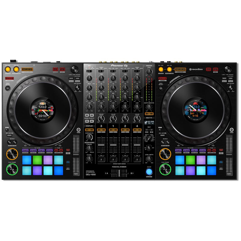 Pioneer DDJ-1000 4-Channel Rekordbox DJ Controller w/ FREE Pioneer DJ Headphones (Optional UDG Shell Case)