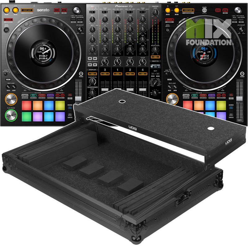 Pioneer DDJ-1000SRT 4-Channel Controller for Serato DJ Pro with UDG Ultimate Flight Case