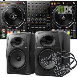 Pioneer DDJ-1000SRT 4-Channel Controller for Serato DJ Pro X VM-70/VM-80 Monitors Package