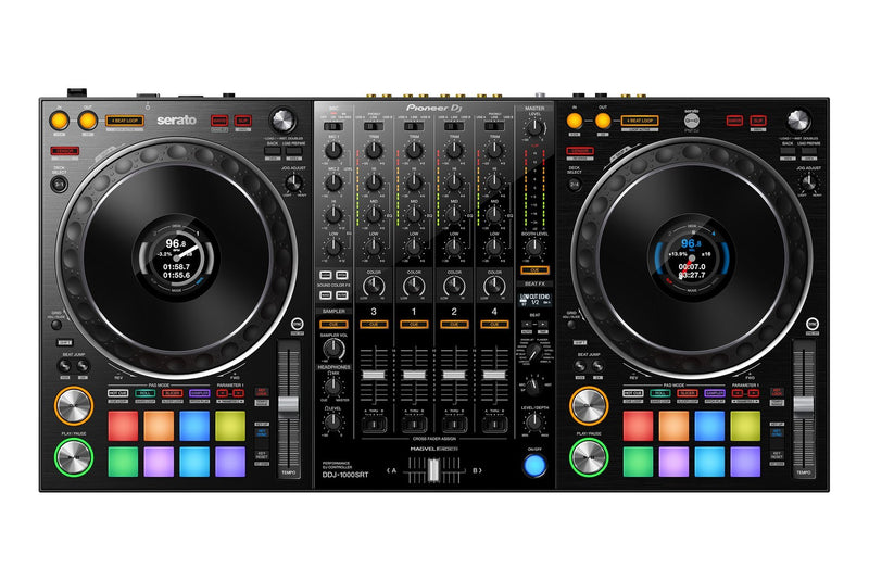 Pioneer DDJ-1000SRT 4-Channel Controller for Serato DJ Pro X VM-70/VM-80 Monitors Package w/ FREE DJ Headphones