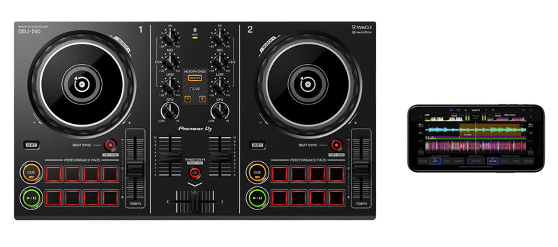 Pioneer DDJ-200 Bluetooth 2-Channel Beginner DJ Controller