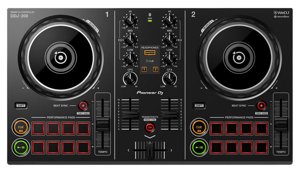 Pioneer DDJ-200 Bluetooth 2-Channel Beginner DJ Controller