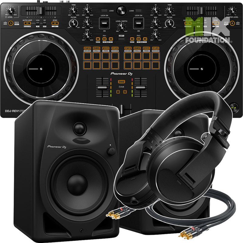 Pioneer DDJ-REV1 Scratch-Style Controller for Serato DJ Lite | Beginner Pack 1