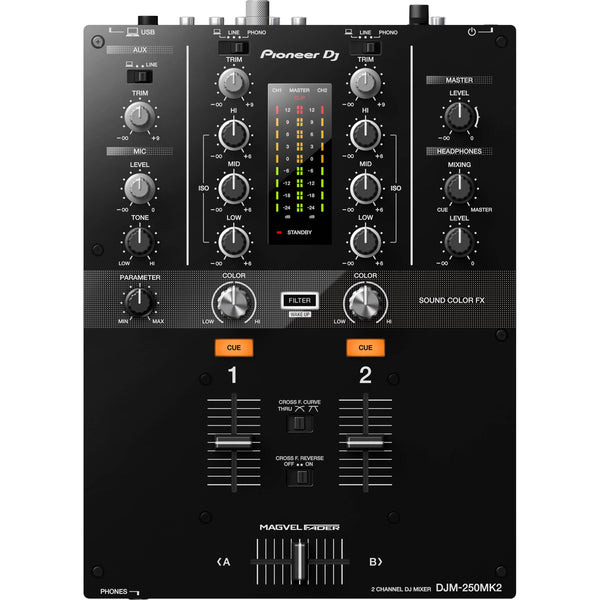 Pioneer DJM-250MK2 2-Ch DJ Mixer with Rekordbox DJ & DVS