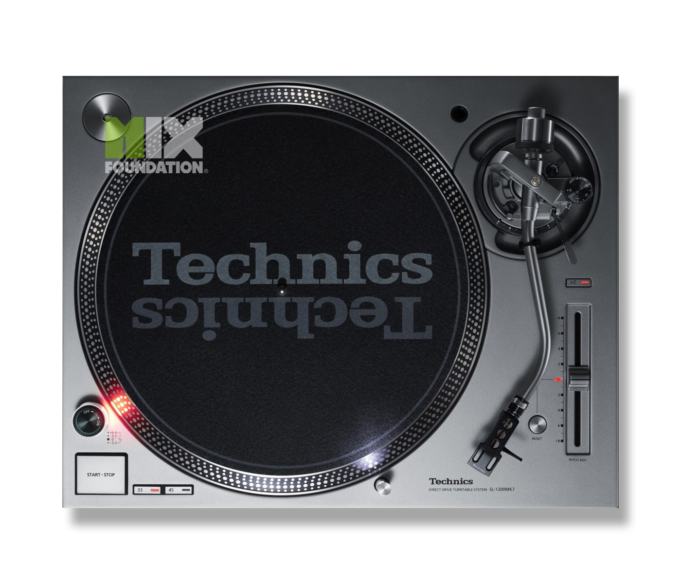 Technics SL-1200MK7 Direct Drive DJ Turntable Silver Edition (PAIR) Package