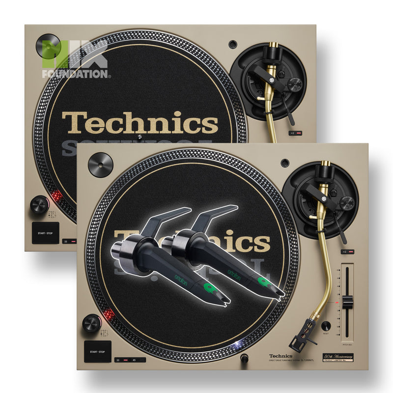 Technics SL-1200M7L Direct-Drive DJ Turntable 50th Anniversary Edition Package  w/ Ortofon Mix Cartridges